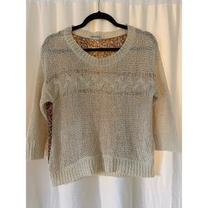 Sheer, Lightweight Floral Sweater